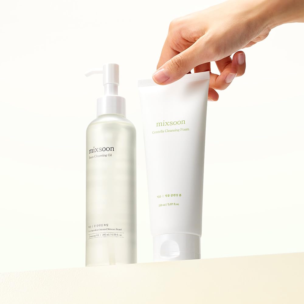 mixsoon Centella Cleansing Foam Face Wash with Cica, Low pH Cleansing and Soothing for Face, Hydrating Formula 150ml / 5.07 fl. oz. Korean Glass Skin Care